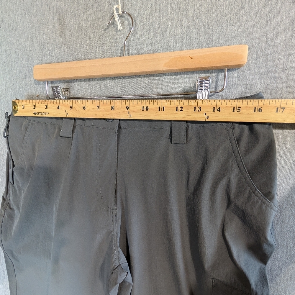 Mountain Warehouse Nylon Hiking Pants Women's 12 Gray Trek Stretch Trousers - Picture 3 of 12